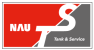 Rot-graues NAU Tank & Service Logo